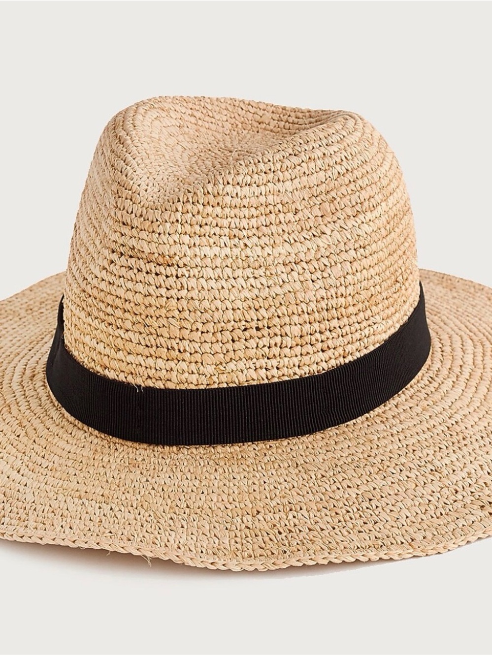 J. Crew Women’s Wide-brim packable straw hat, S-M